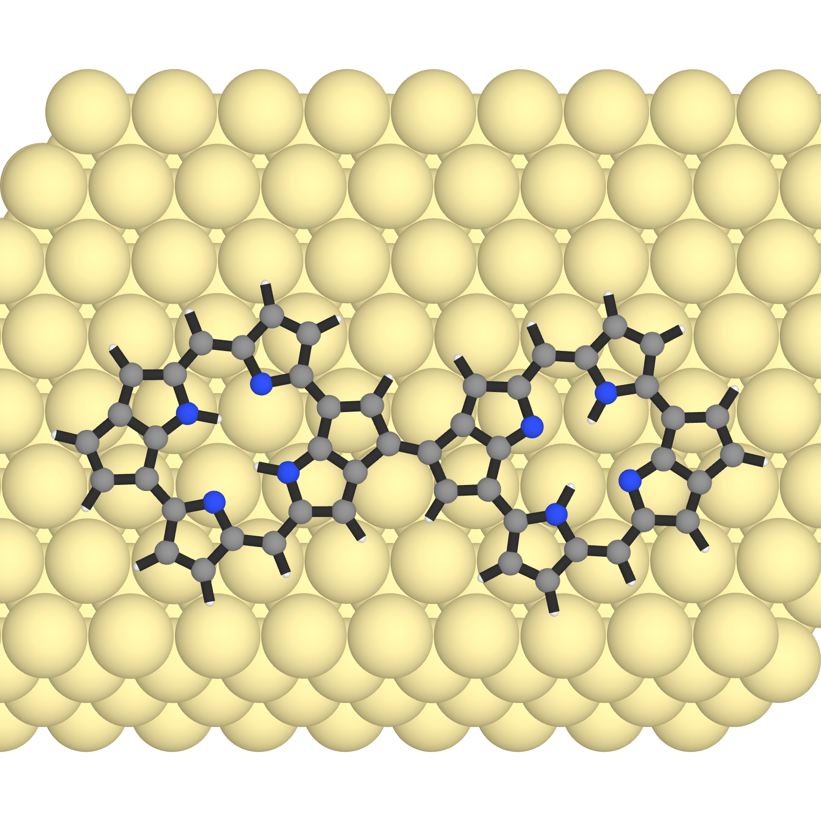 Molecule visualization top view